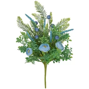 18" Blue Mixed Ranunculus Spray 64838-BL