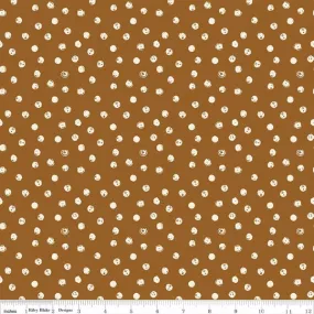 Blush n' Butterscotch by Simple Simon and Company for Riley Blake Designs - Dots Cinnamon - C15593-CINNAMON - Sold in 1/2 yard increments