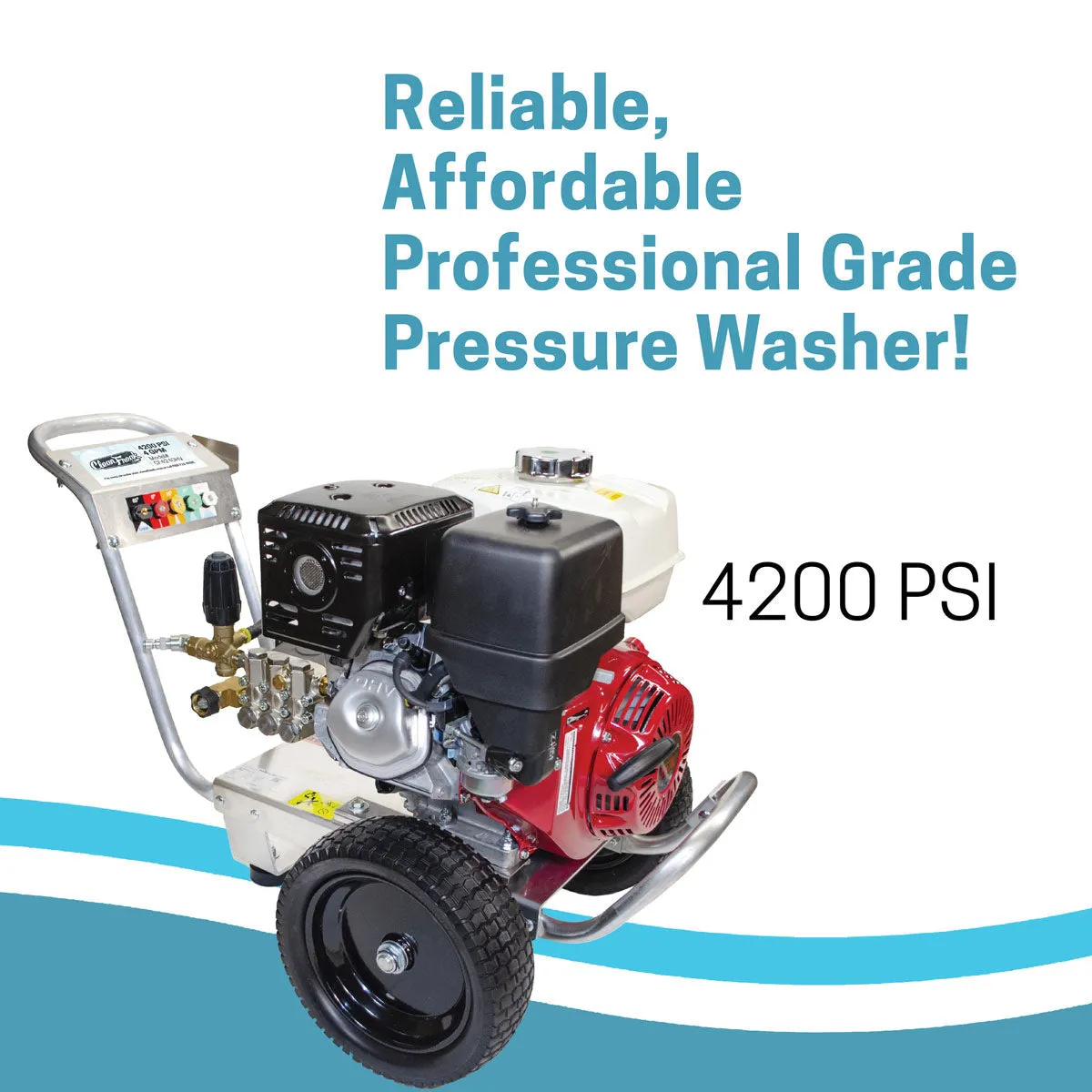 CleanFreak® Honda GX390 Engine 4.0 GPM Pressure Washer (Gas) - 4,200 PSI