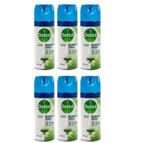 Dettol Crisp Linen Disinfectant Spray 400ml 6 Pack