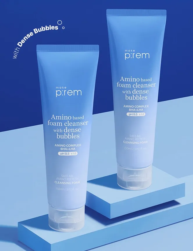 make p:rem Amino Base Foam Cleanser with Dance Bubbles 150ml
