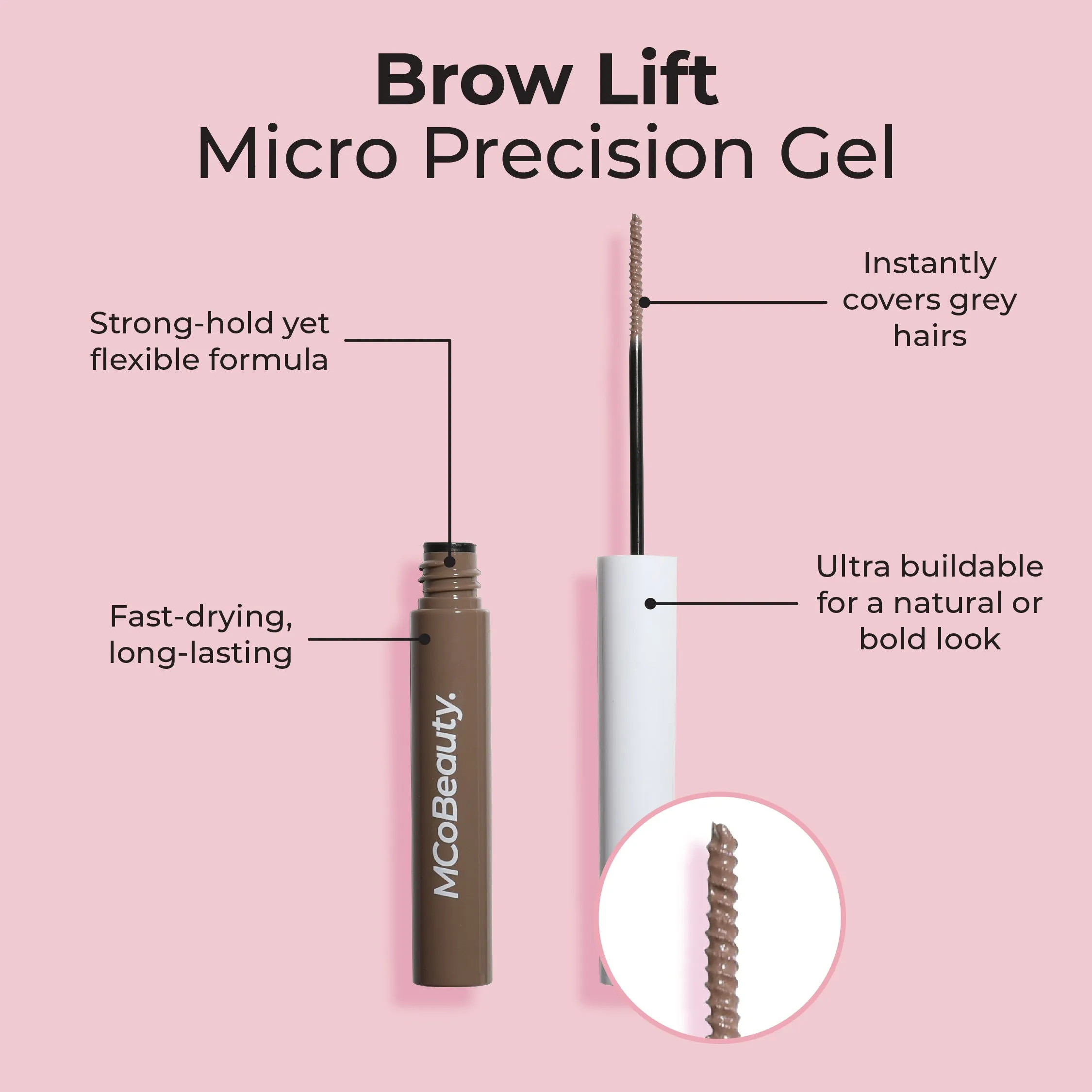 MCoBeauty Brow Lift Micro Precision Gel 4.5ml - Light/Medium