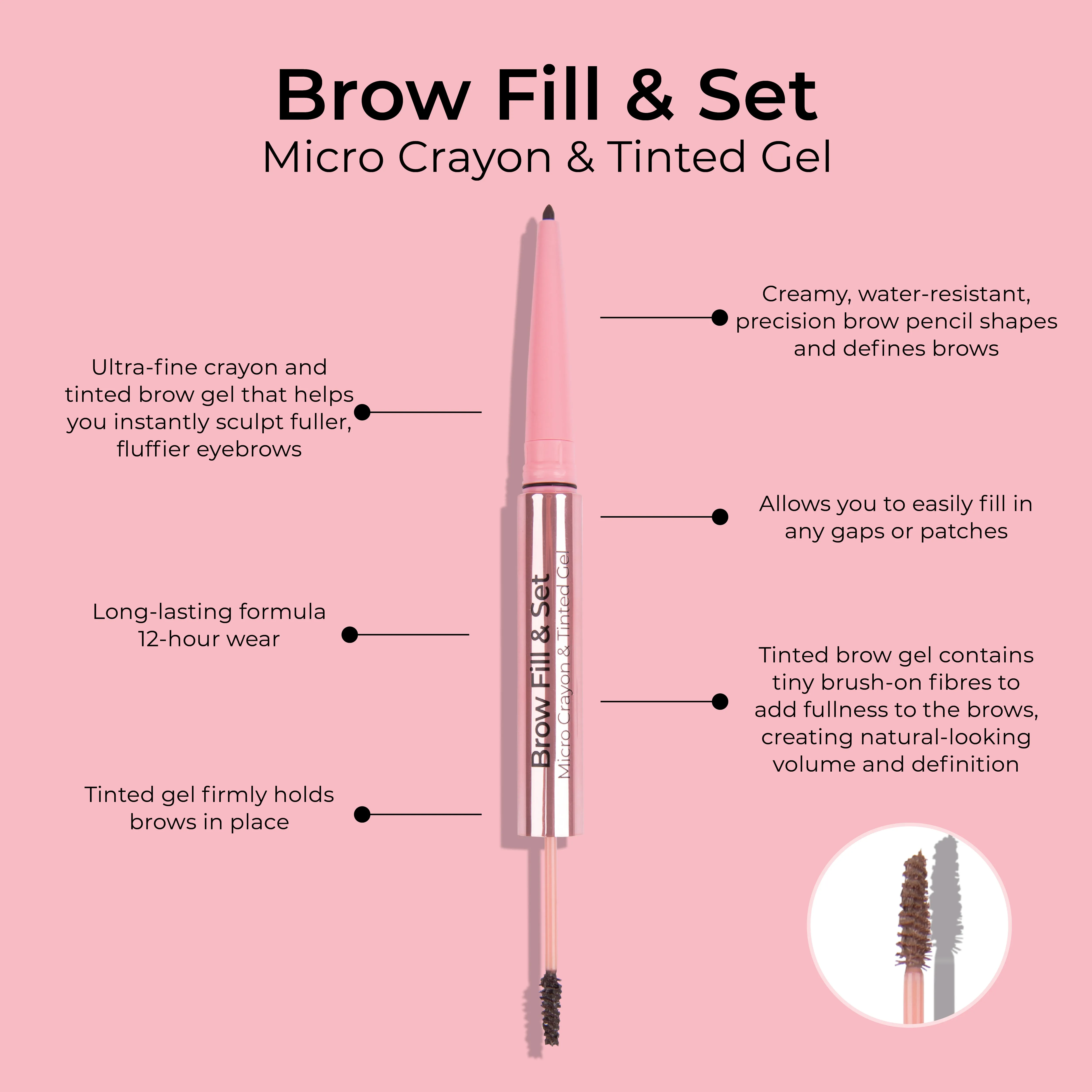 MCoBeauty Brow Sketch & Set Medium/Dark