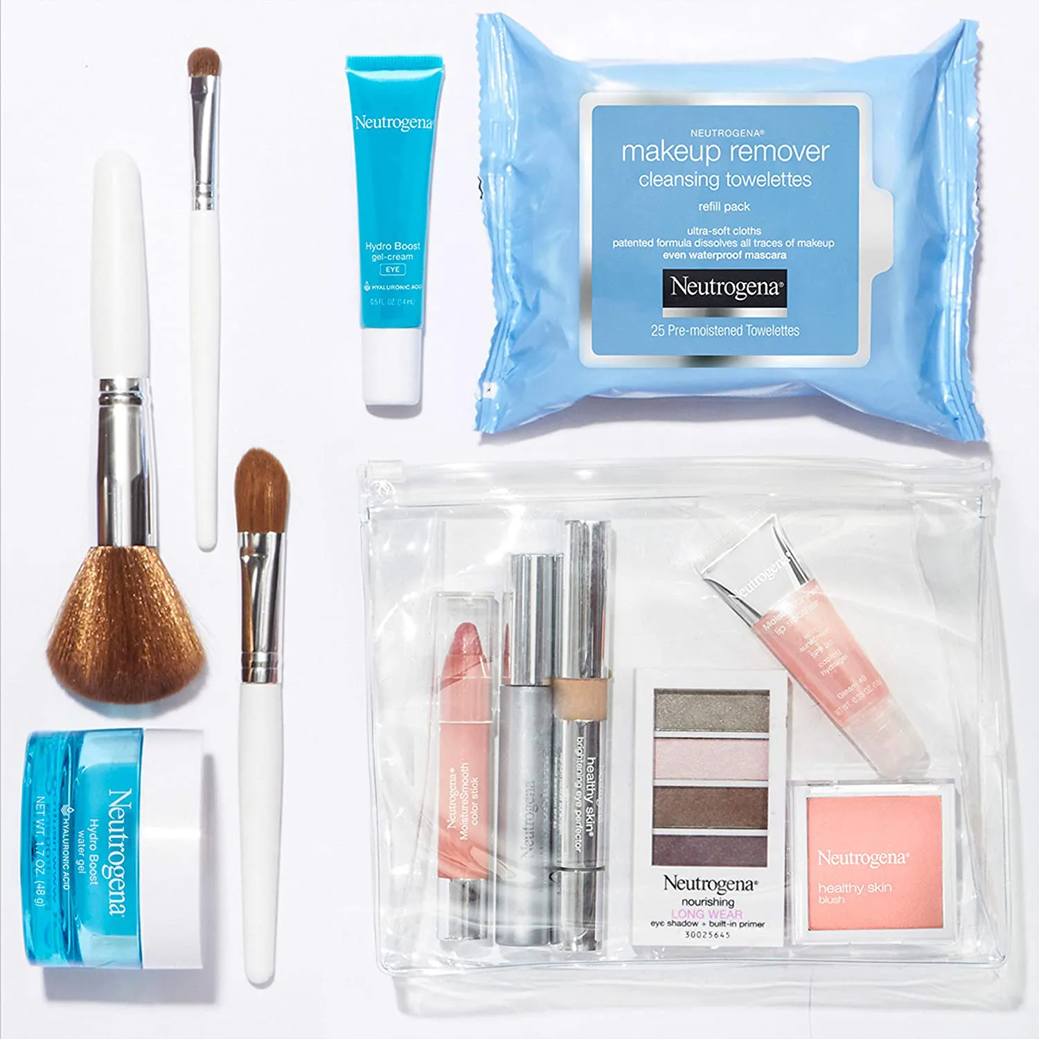 Neutrogena Makeup Remover Facial Cleansing Towelettes, Daily Face Wipes to Remove Dirt, Oil, Makeup & Waterproof Mascara, Gentle, Alcohol-Free, 25 Ct