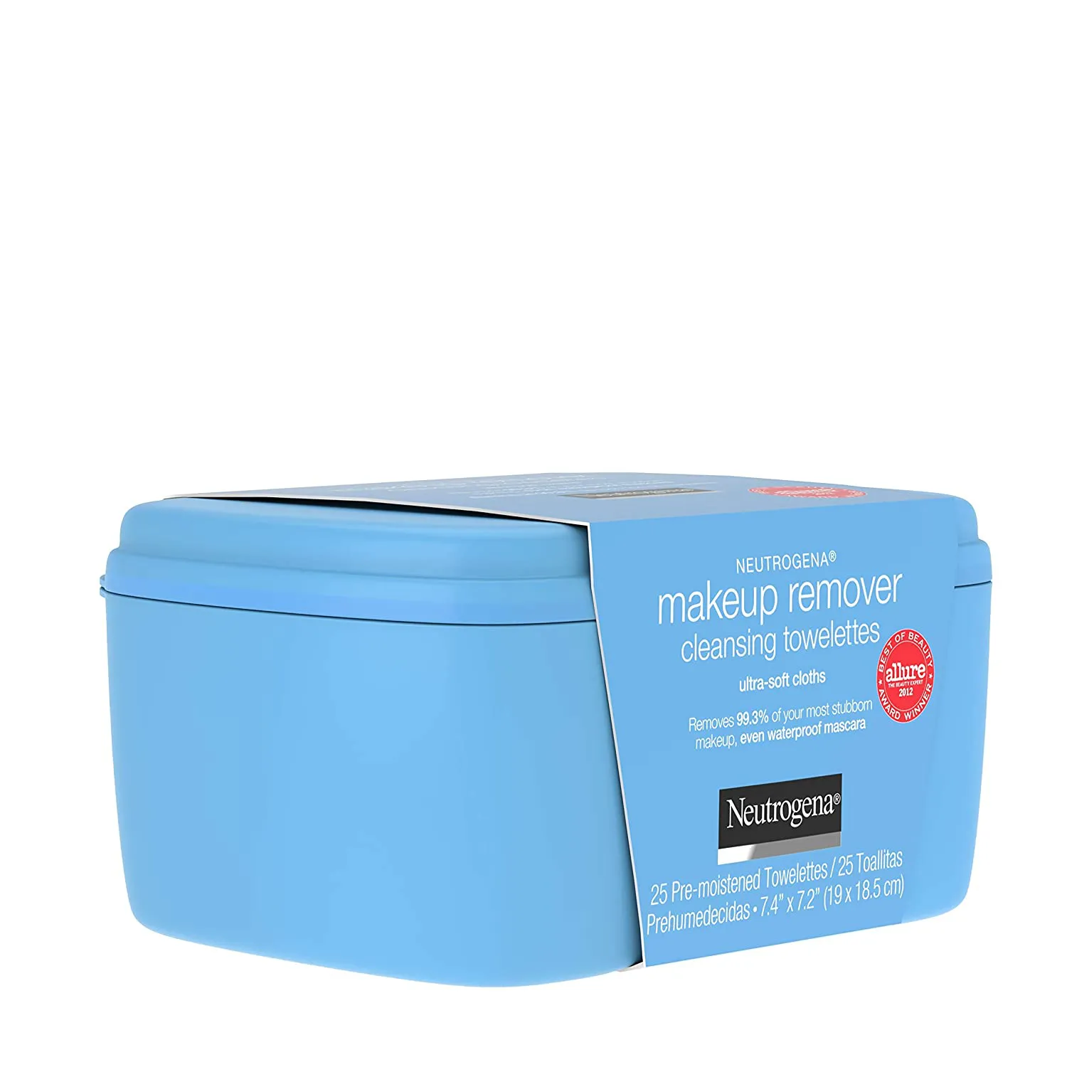 Neutrogena Makeup Remover Facial Cleansing Towelettes, Daily Face Wipes to Remove Dirt, Oil, Makeup & Waterproof Mascara, Gentle, Alcohol-Free, 25 Ct