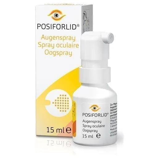POSIFORLID dry eye spray, euphrasia, salicylic acid, hyaluronic acid