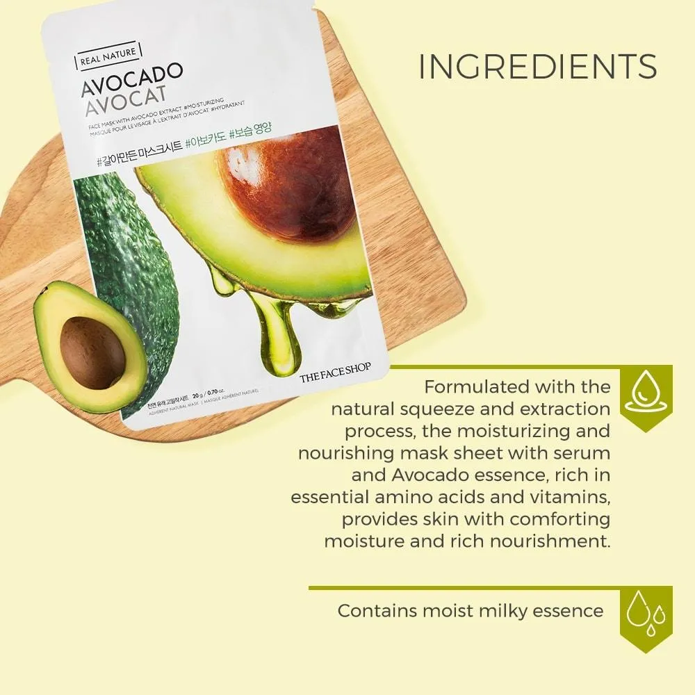 Real Nature Avocado Face Mask