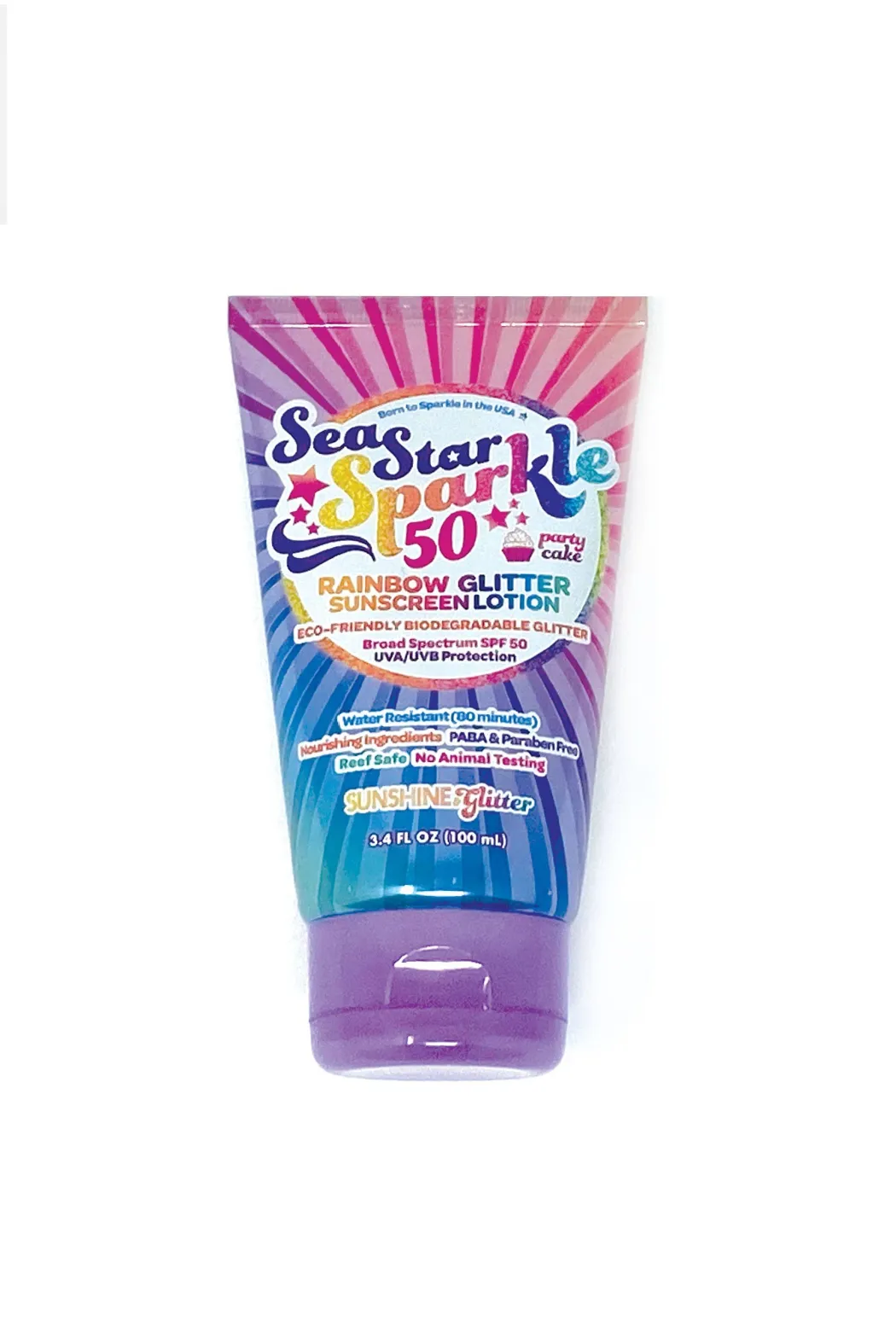 Sea Star Sparkle-Rainbow Glitter
