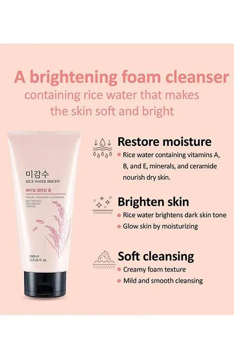 The Face Shop - Rice Water Bright Cleansing Foam 150ml