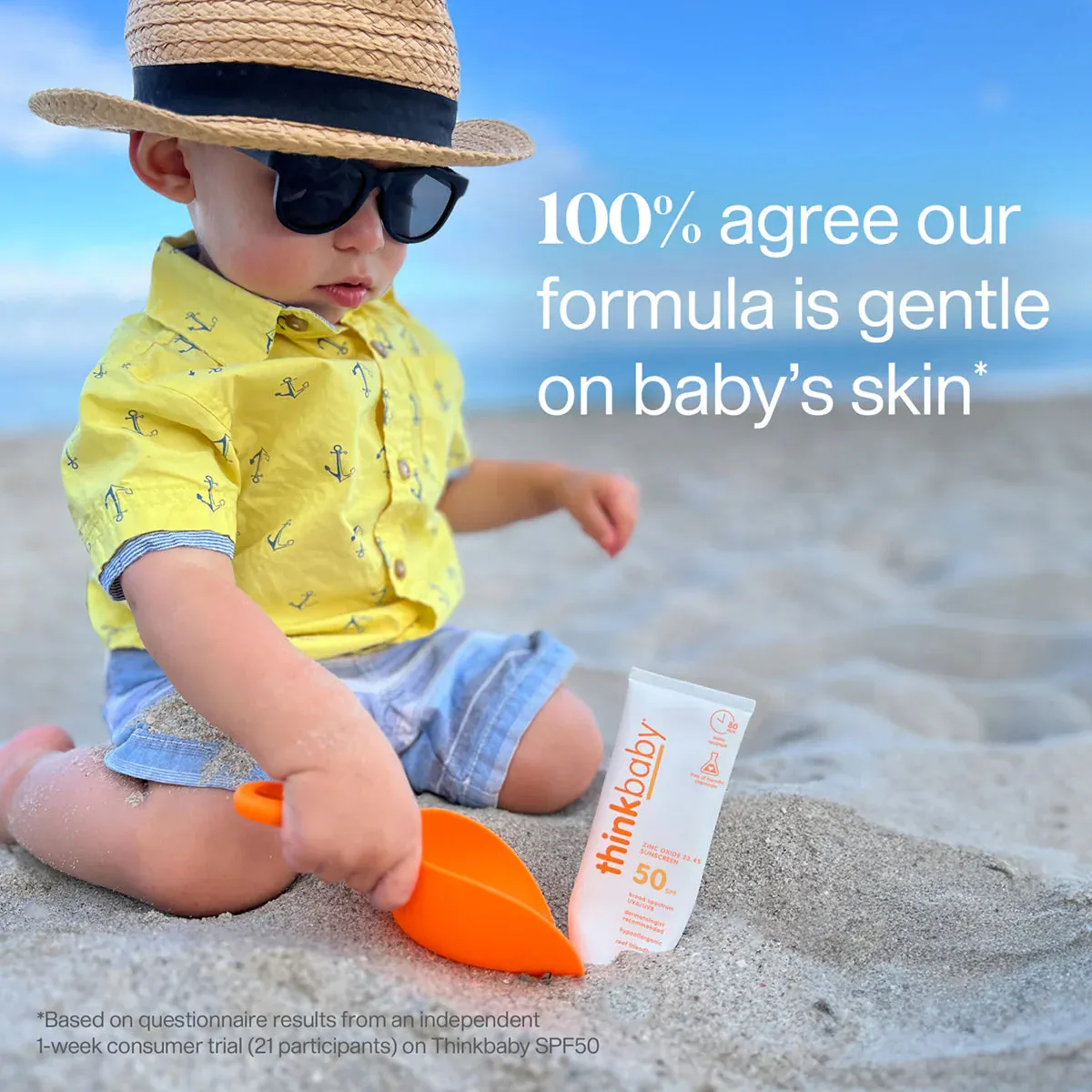 thinkbaby safe sunscreen SPF 50  3oz