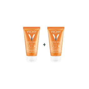 VICHY SUNKIT SPF 50 SKIN-PERFECTING VELVETY CREAM FOR DRY SKIN 50ml   1 FREE